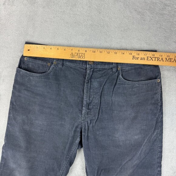 J CREW The Sutton Mens Corduroy Pants Grandpa Dark Business Casual Flat Front - Picture 7 of 8